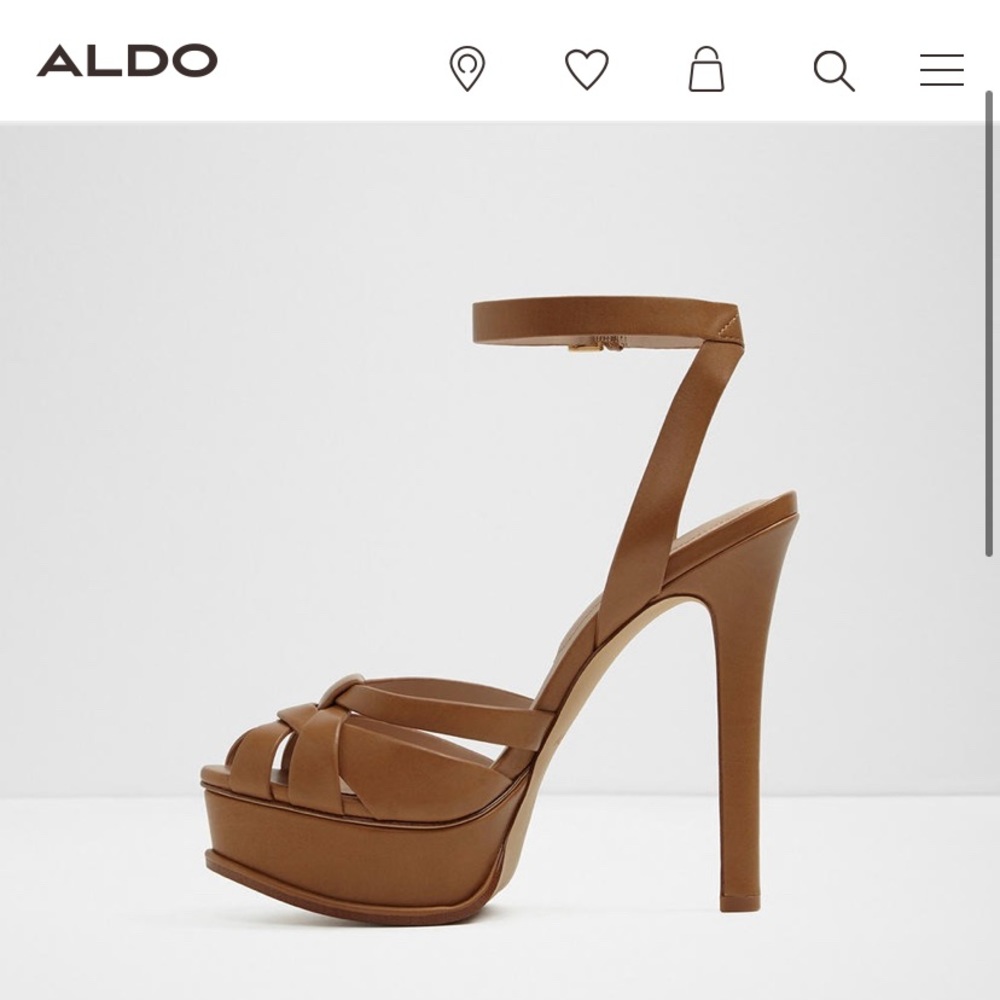 New Aldo LACLA heels in congac